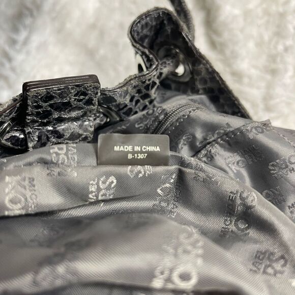 Michael Kors snake skin prints shades of gray shoulder bag silver tone hardwares - Picture 14 of 14